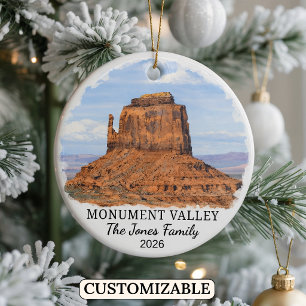 Personalised Monument Valley Navajo Tribal Park Ceramic Ornament