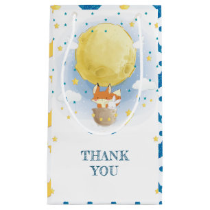Personalised Moon Air Balloon Favour Small Gift Bag