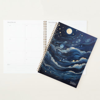 Personalised Moon and Stars Planner