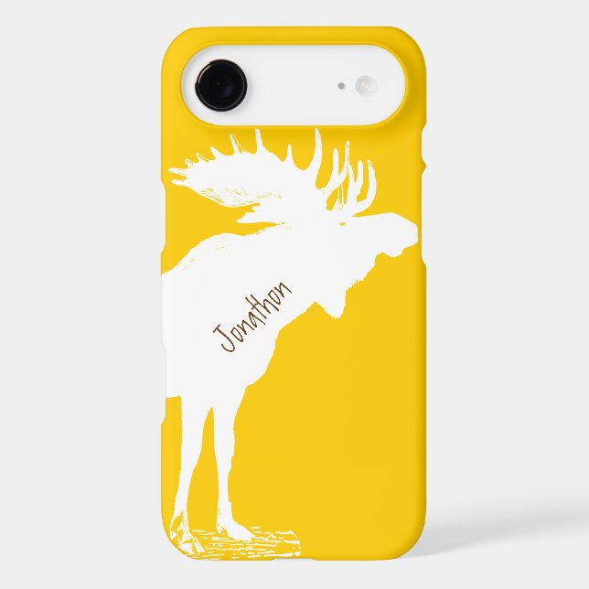 Personalised Moose Yellow Changes to Any Colour (Back)