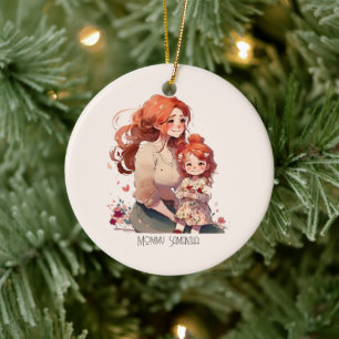 Personalised Mother and Daughter Ceramic Ornament