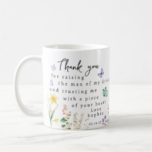 Personalised Mother of Groom Bride Thank you from. Coffee Mug
