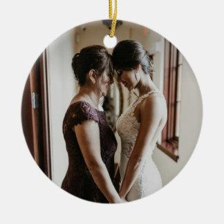 Personalised Mother of the Bride 2024 Ceramic Ornament