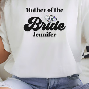 Personalised Mother of the Bride Diamond T-Shirt