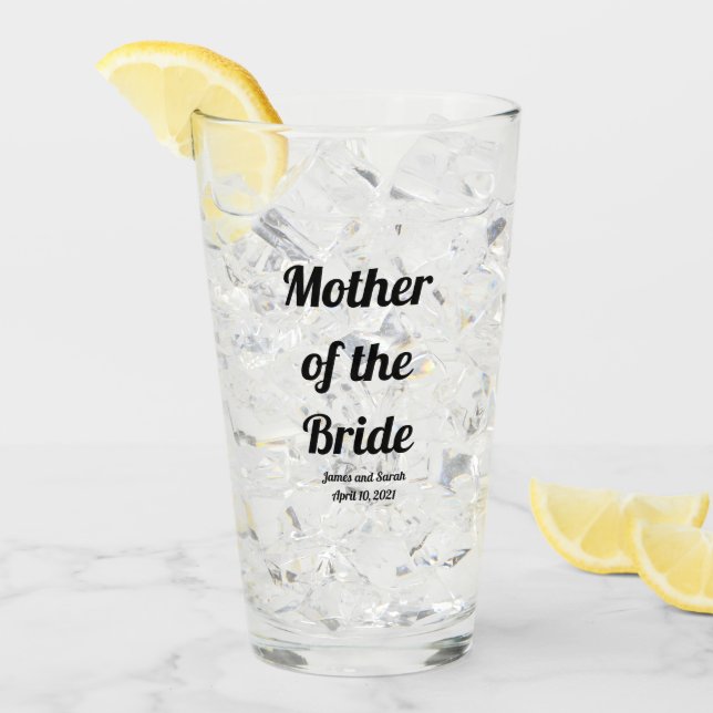 Personalised Mother of the Bride Glass (Front Ice)