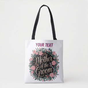 Personalised Mother of the Groom Floral Tote Bag 