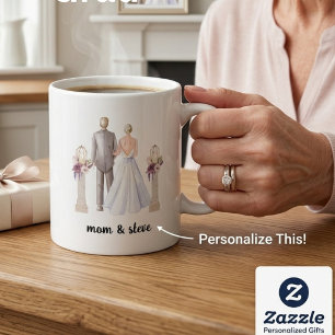 Personalised mother of the groom wedding  coffee mug