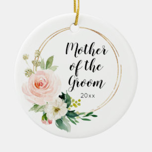 Personalised Mother of the Groom Wedding Keepsake Ceramic Ornament