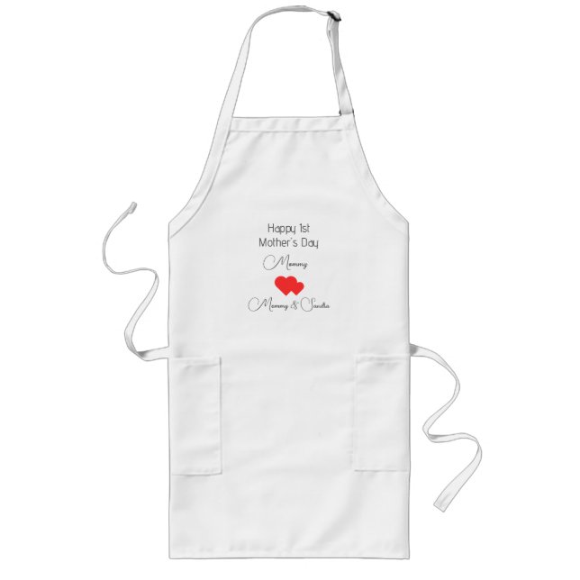 Personalised Mother’s Day Apron – Custom Text|Name (Front)