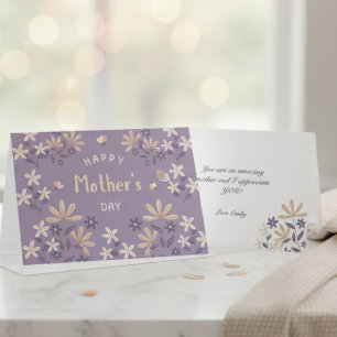 Personalised Mother’s Day Elegant Floral Design Invitation