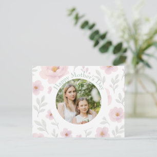 Personalised Mother’s Day – Pastel Flower    Holiday Card