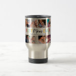 Personalised Mother's Day 8 Photo Travel Mug<br><div class="desc">Discover the perfect gift for the lady who does it all! Our custom 'Best Mum Ever' travel mug features a collage of 8 family pictures, the kids' names, and a vibrant typographical design. This one-of-a-kind keepsake is a daily reminder of her irreplaceable role in your lives. It's more than just...</div>