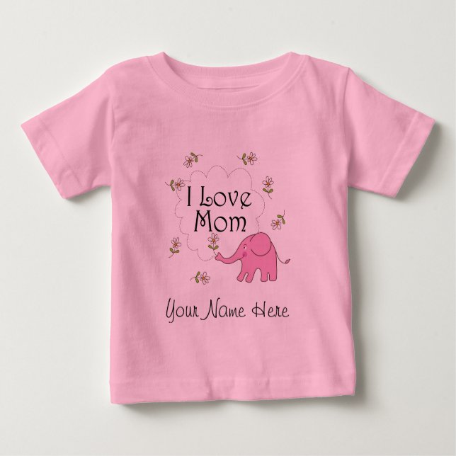 Personalised Mothers Day Baby Gift For Mum Baby T-Shirt (Front)