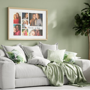 Personalised Mother's Day Custom Photo Collage Poster