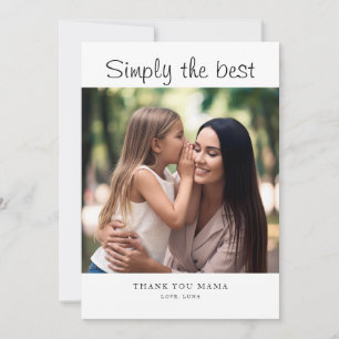 Personalised Mother's Day Custom Photo Holiday Card