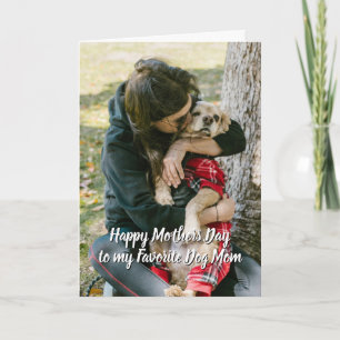 Personalised Mothers Day Dog Folded Greeting Card