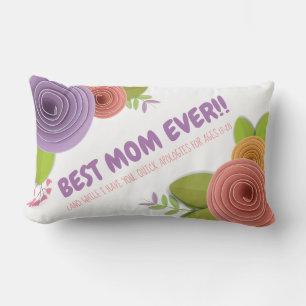 Personalised Mother's Day Floral Quote Pillow