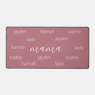 Personalised Mothers day gift for Mum Desk Mat
