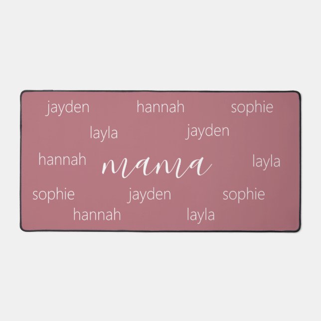Personalised Mothers day gift for Mum Desk Mat (Front)
