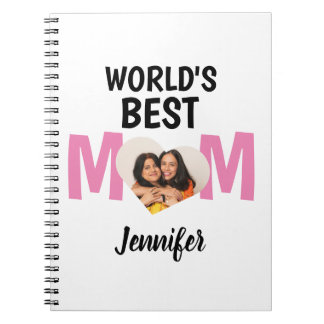 Personalised Mother's Day Gift, World´s Best MOM Notebook