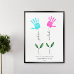 Personalised Mothers Day Handprint flower Art Poster<br><div class="desc">This personalised Mother's Day Handprint flower Art is a heartfelt and memorable gift that little ones can create for their mummy! Keep your toddlers kids engaged while they craft a special keepsake for Mum or Grandma, or add your baby’s handprint to make it even more personal. It’s a fun and...</div>