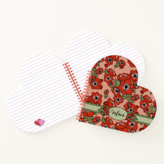 Personalised Mother's Day Heart Notebook