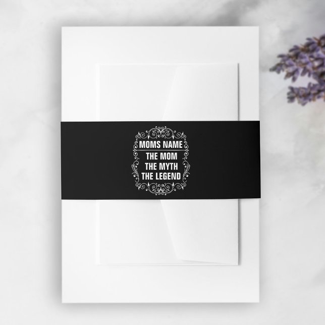 Personalised Mothers day Invitation Belly Band (Creator Uploaded)
