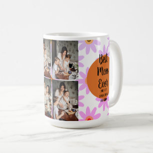 Personalised mothers Day,photo collage floral gift Coffee Mug