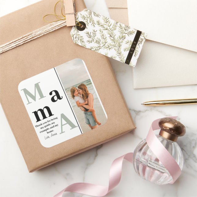 Personalised Mothers Day Sticker – Photo & Message (Gifting)