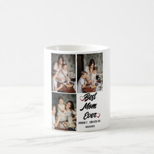 Personalised mothers Day, three photo collage gift Coffee Mug