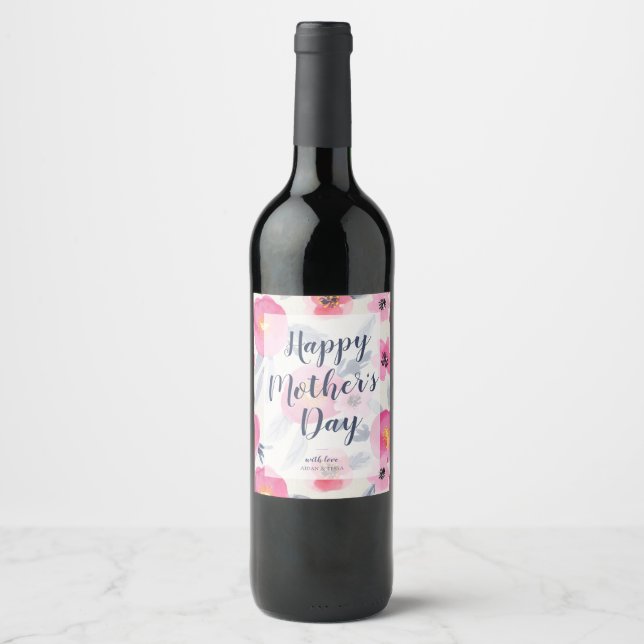 Personalised Mother's Day Wine Label (Front)