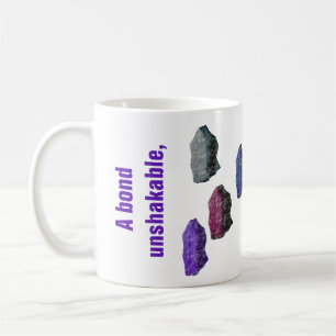 Personalised Motivational Colourful Gemstones Coffee Mug
