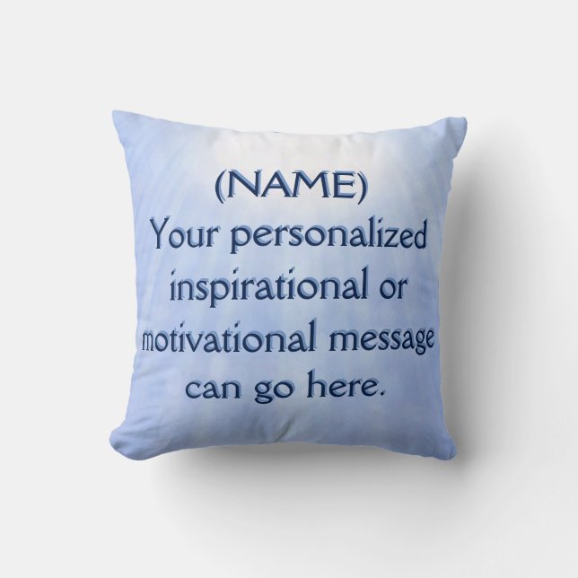 Personalised Motivational Message Cushion (Front)