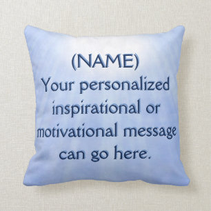 Personalised Motivational Message Cushion