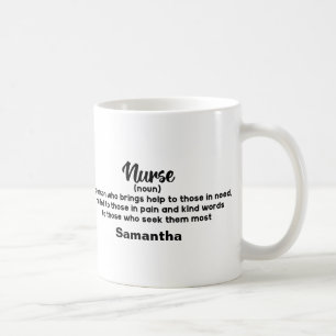 Personalised Motivational Nurse Definition   Coffee Mug