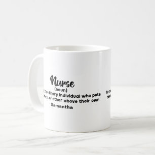 Personalised Motivational Nurse Definition Coffee Mug