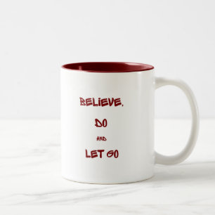 Personalised Motivational Quote Gift for Him Her Two-Tone Coffee Mug