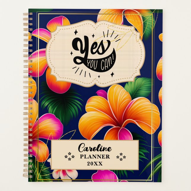 Personalised Motivational Quote Yearly Planner  (Front)