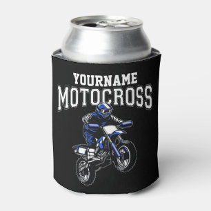 Personalised Motocross Dirt Bike Rider Racing Can Cooler