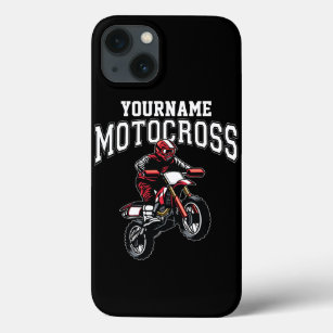 Personalised Motocross Dirt Bike Rider Racing  iPhone 13 Case