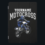 Personalised Motocross Dirt Bike Rider Racing  iPad Pro Cover<br><div class="desc">Custom NAME Dirt Bike Rider Motocross Racing Moto Racer Motorcycle Gifts - Choose Colour and Customise with your Name or Custom Text!</div>