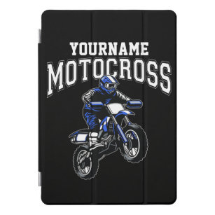 Personalised Motocross Dirt Bike Rider Racing  iPad Pro Cover