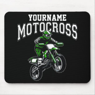 Personalised Motocross Dirt Bike Rider Racing  Mouse Pad