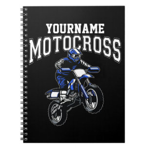 Personalised Motocross Dirt Bike Rider Racing  Notebook