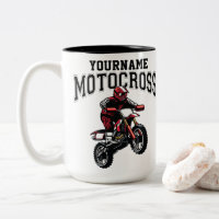 Personalised Motocross Dirt Bike Rider Racing 
