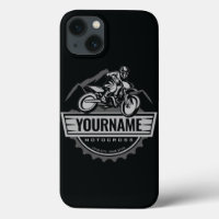 Personalised Motocross Rider Dirt Bike Hill Racing