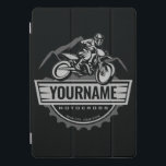 Personalised Motocross Rider Dirt Bike Hill Racing iPad Pro Cover<br><div class="desc">Personalised Dirt Bike Rider Motocross Racing Moto Racer Motorcycle Gifts -  Customise with your Name or Custom Text!</div>
