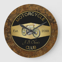 Personalised Motorcycle Club Black & Gold 