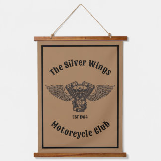 Personalised Motorcycle Club Or Shop Hanging Tapestry