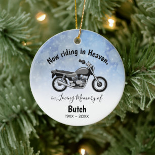 Personalised Motorcycle Memorial Ornament